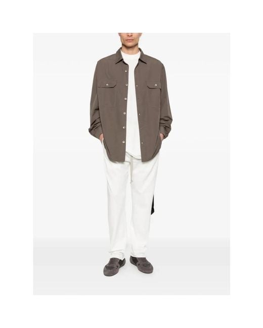 Rick Owens Brown Casual Shirts for men