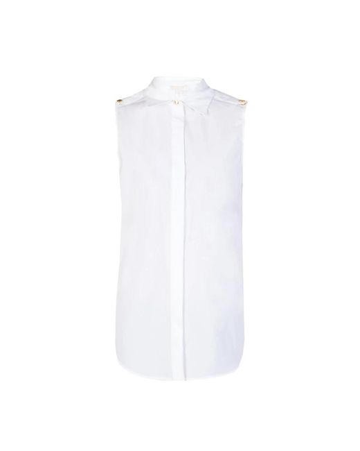 Sleeveless Tops Michael Kors de color White