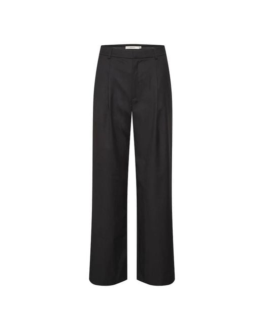 Gestuz Black Wide Trousers