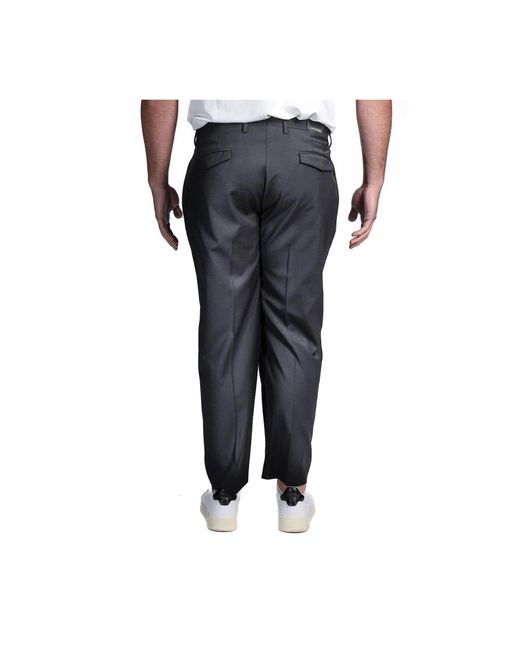 Michael Coal Gray Straight Trousers for men