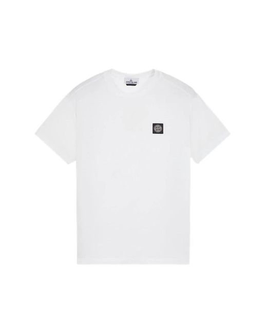 Stone Island White T-Shirts for men
