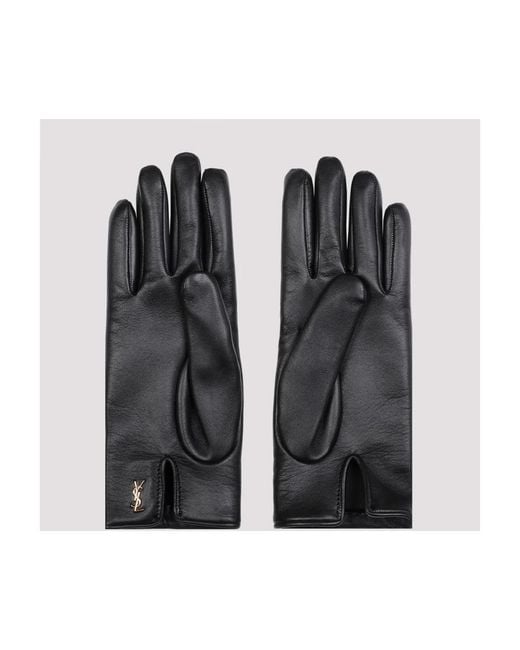Saint Laurent Black Gloves