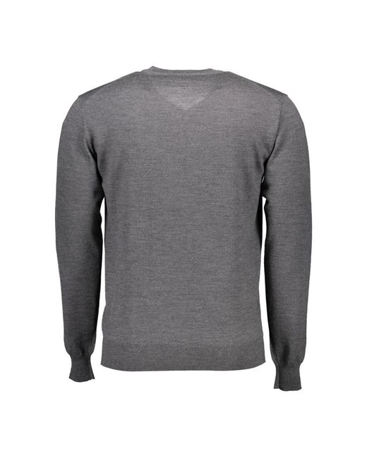 Harmont & Blaine Gray V-Neck Knitwear for men