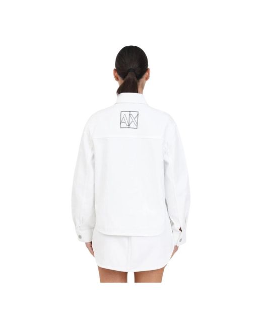 Jackets > denim jackets Armani Exchange en coloris White