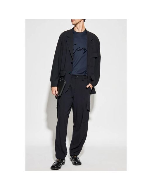 Giorgio Armani Wide Trousers in het Blue voor heren