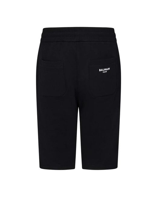 Balmain Black Long Shorts for men