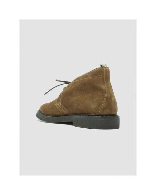 Officine Creative Green Lace-Up Boots for men