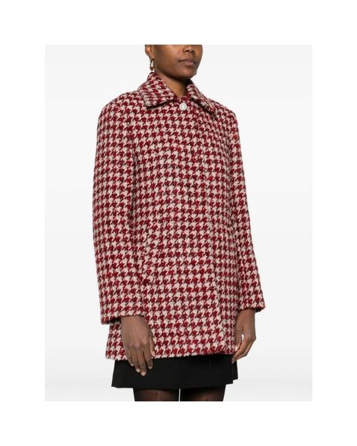 Liu Jo Red Single-Breasted Coats