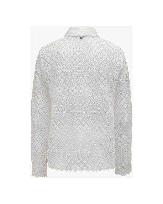Marc Cain Overhemden ,Wit ,Stijlvolle Witte Blouse in het White