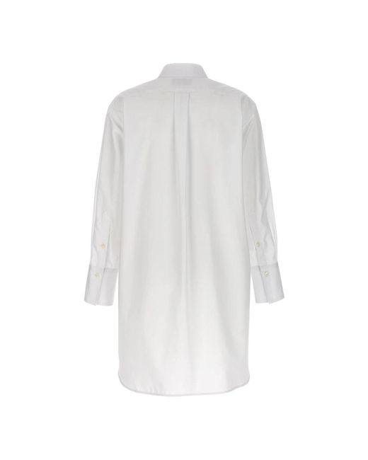 Alberto Biani White Shirt Dresses