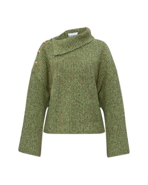 Ganni Green Turtlenecks
