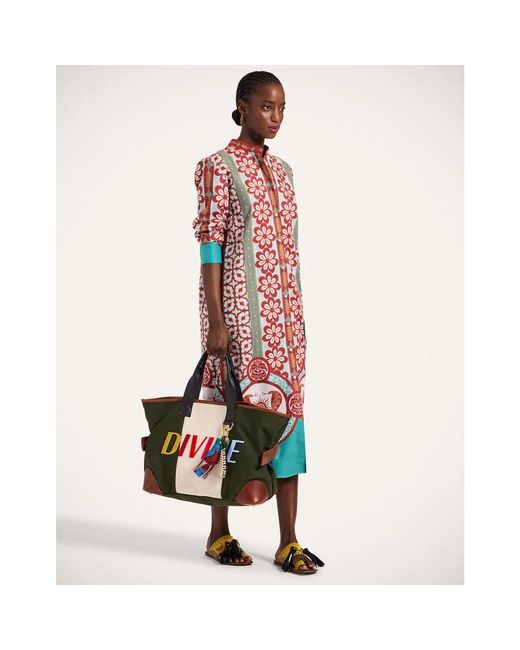 LaDoubleJ Shirt Dresses in het Red