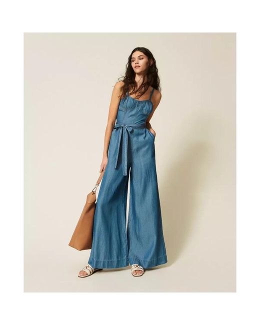 Twinset Blue Jumpsuits