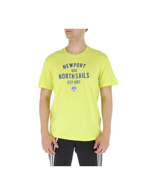 North Sails Yellow T-Shirts for men