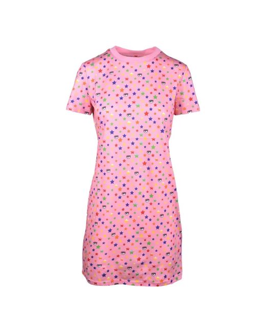Chiara Ferragni Pink Short Dresses
