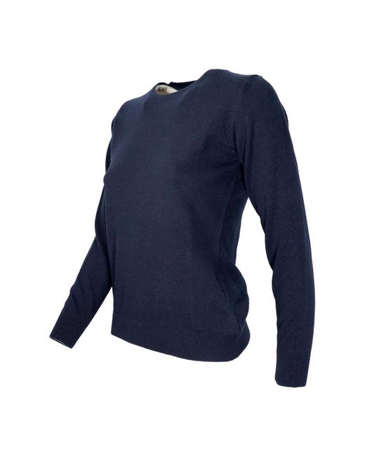 Cashmere Company Blue Round-Neck Knitwear