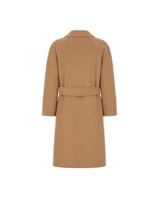 Max Mara Brown Belted Coats