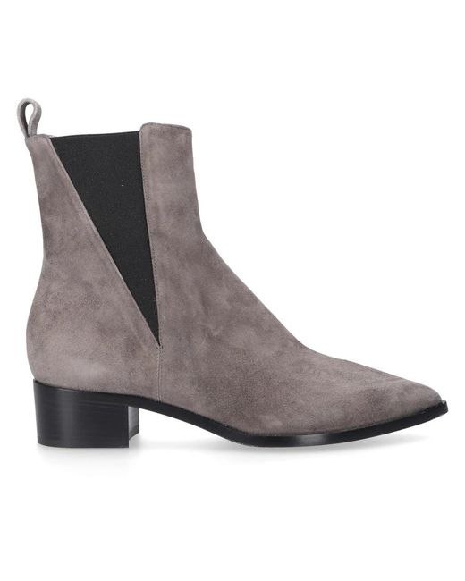Pomme D'or Gray Chelsea Boots