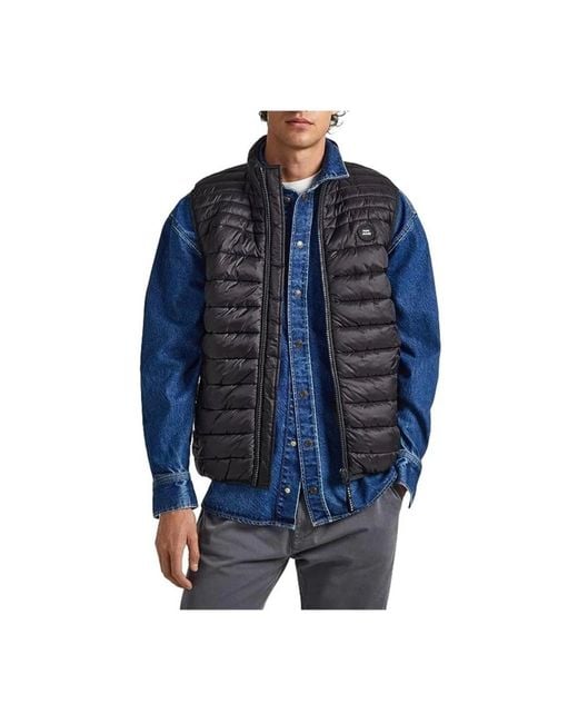 Pepe Jeans Blue Waistcoats for men