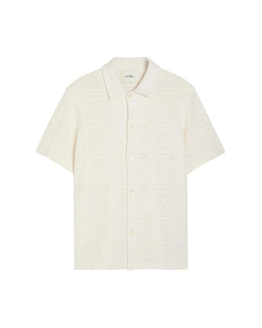 Les Deux White Short Sleeve Shirts for men