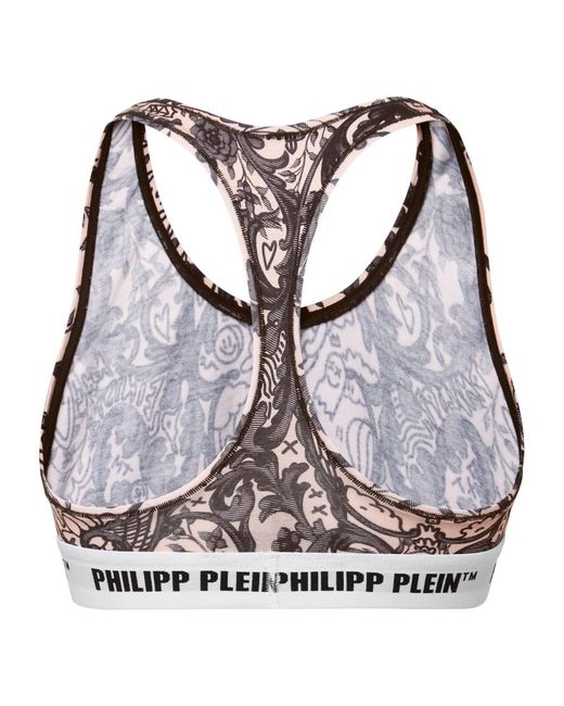 Philipp Plein Ondergoed ,Roze ,Katoen New Baroque Bra in het Brown