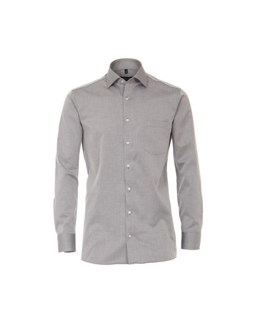 CASA MODA Casual Langarmhemd Kent Fit in Gray für Herren