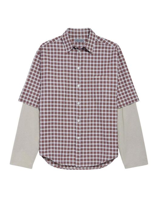Balenciaga Purple Casual Shirts for men