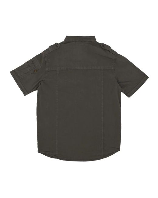 Alpha Industries Green Short Sleeve Shirts for men