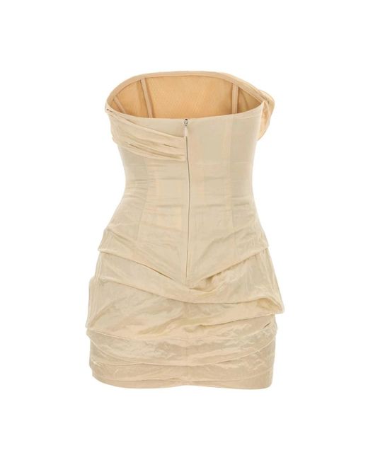 Magda Butrym Natural Short Dresses