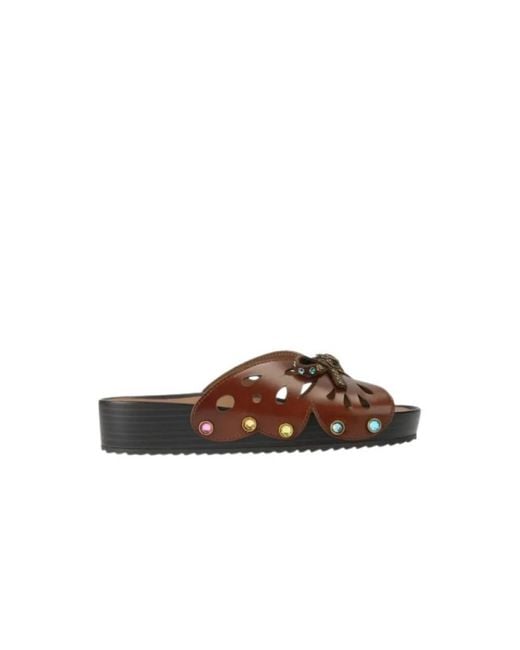 Kurt Geiger Brown Sliders