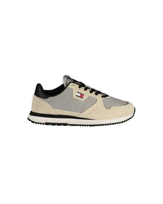 Tommy Hilfiger Gray Leather Sneaker for men