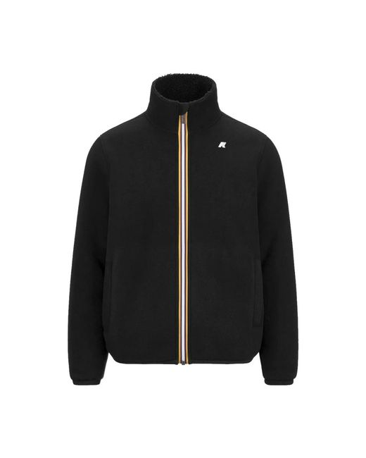 Giacca sherpa polar nera di K-Way in Black da Uomo