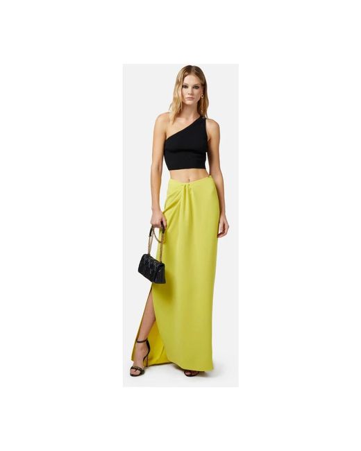 Elisabetta Franchi Yellow Maxi Skirts