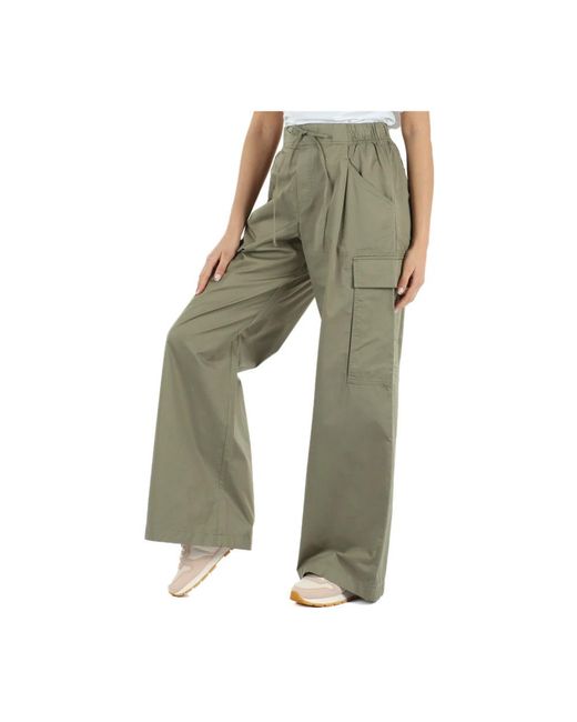 Replay Green Wide Trousers