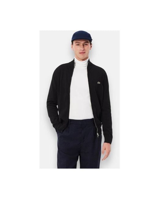 Cardigans di Lacoste in Black da Uomo
