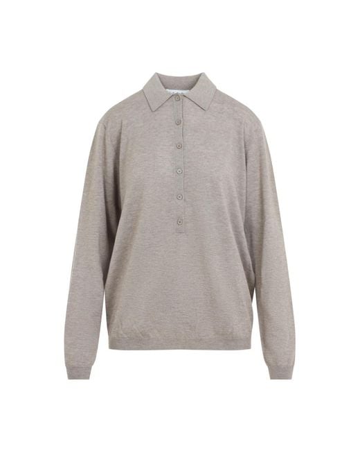 Frankie Shop Gray Round-Neck Knitwear