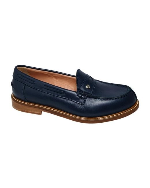 Pollini Blue Loafers