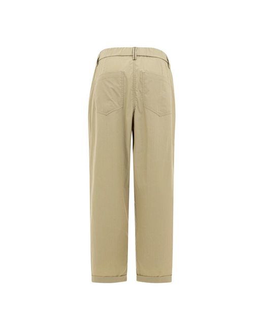 Brunello Cucinelli Natural Baumwollhose Eleganter Stil