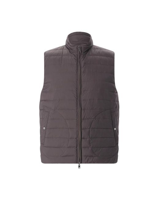 Herno Gray Vests for men
