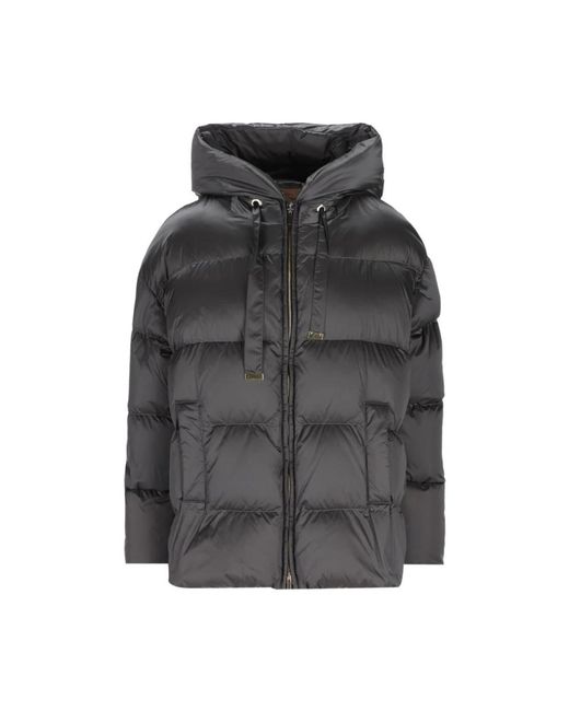 Max Mara The Cube Donsjack Met Capuchon in het Gray