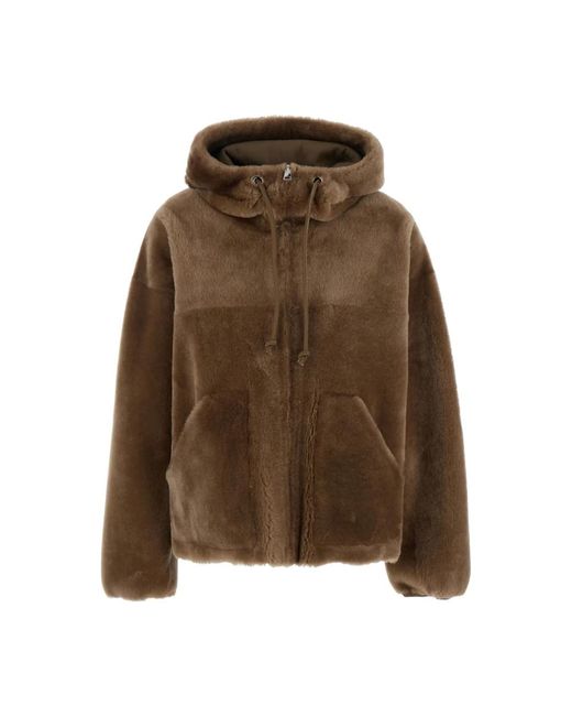 Faux Fur & Shearling Jackets di Blancha in Green
