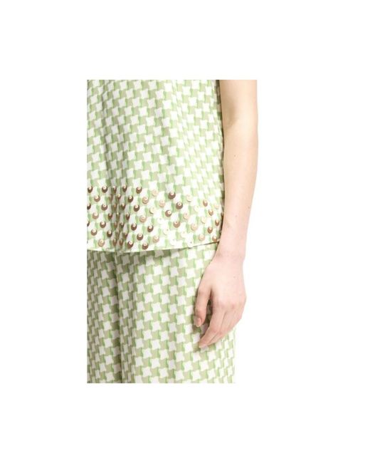 HUGO Yellow Sleeveless Tops
