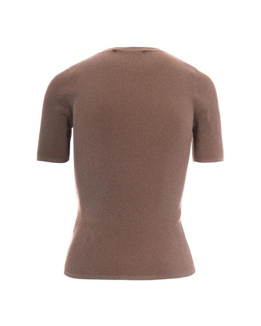 Max Mara Brown Round-Neck Knitwear