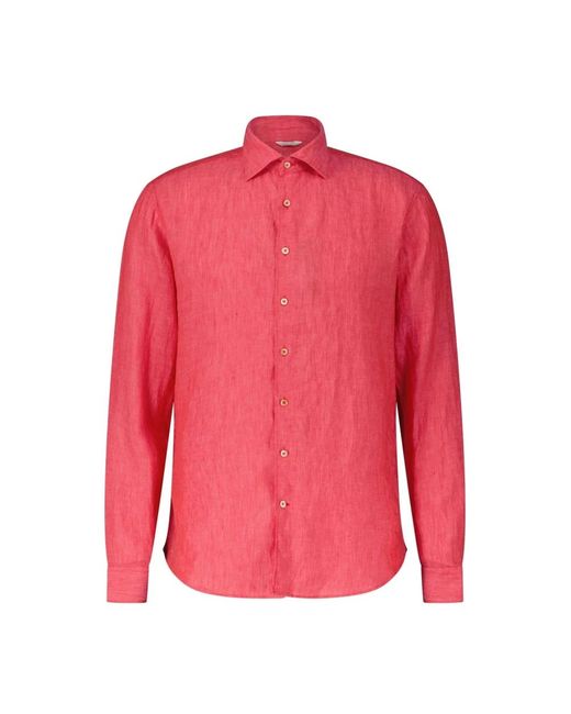 Camicia in lino per l'estate di Stenstroms in Pink da Uomo