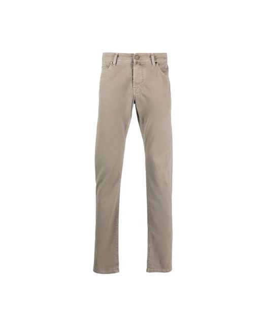 Jacob Cohen Gray Slim-Fit Trousers for men