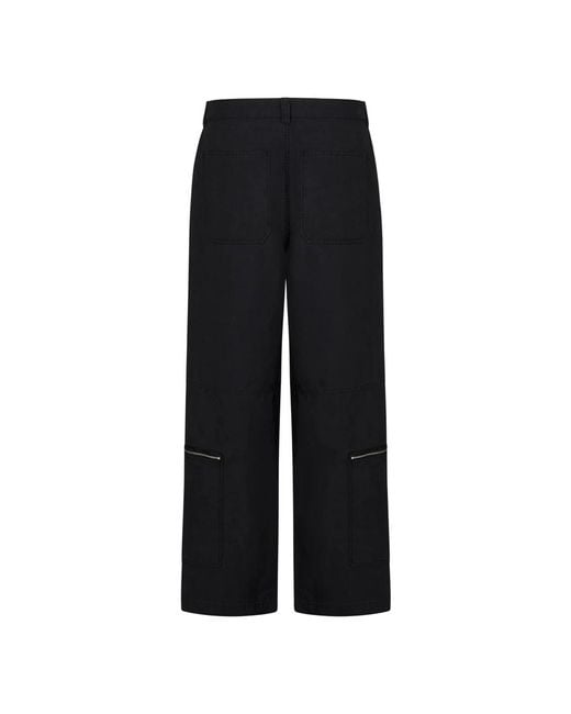 Stussy Black Wide Trousers for men