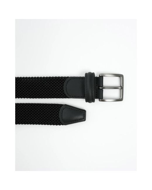 Andersons Accessoires ,Zwart ,Elastische Taric Riem in het Black voor heren