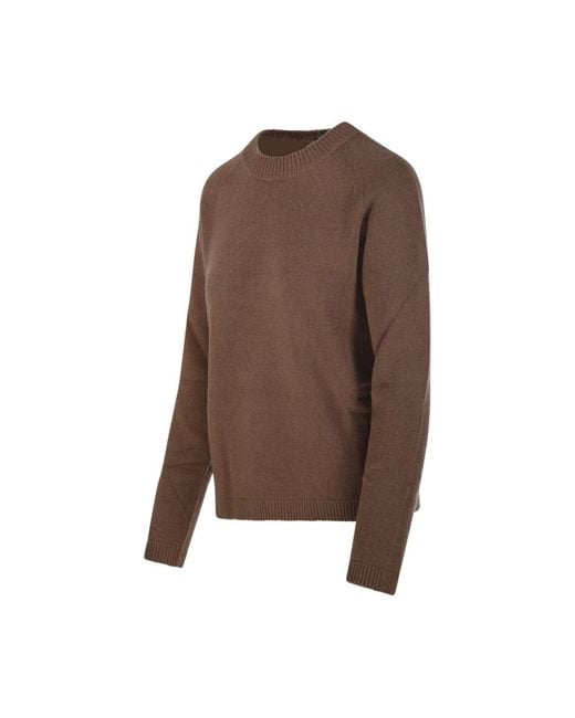 Max Mara Brown Round-Neck Knitwear
