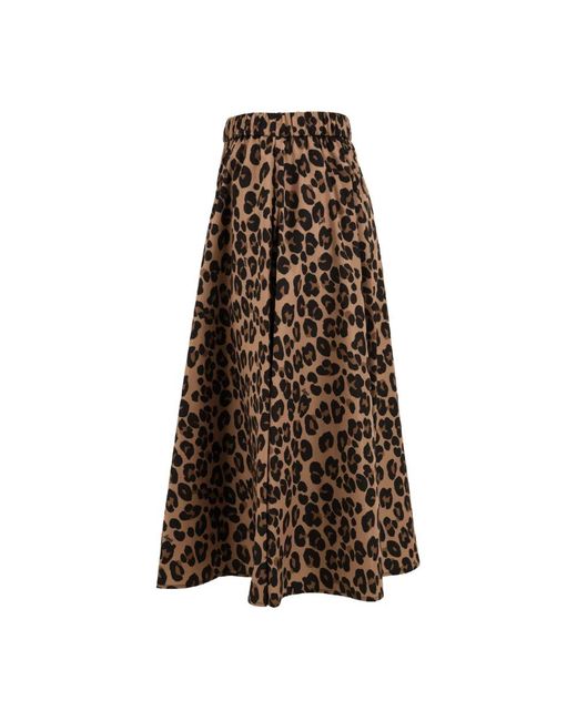 Aspesi Brown Midi Skirts