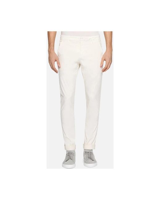 Dondup Gaubert Slim Broeken in het White voor heren